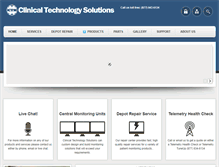 Tablet Screenshot of clinicaltechsolutions.com